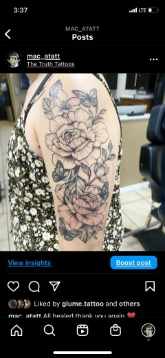 Tattoo work by Mac